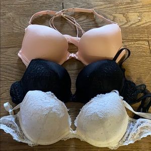 Victoria’s Secret bras! All come in 1.  Size 34C